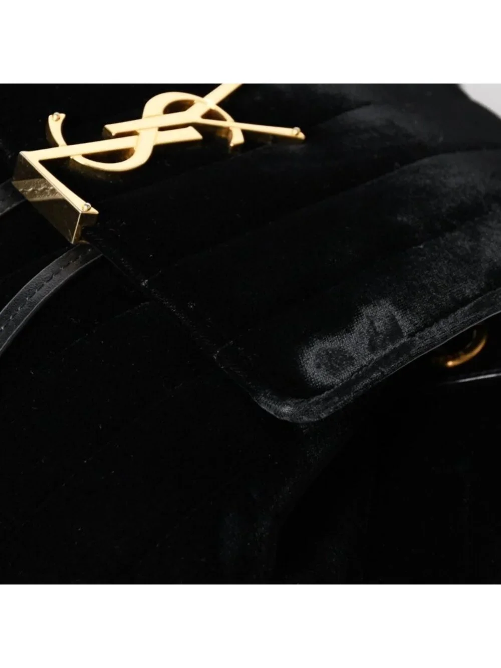 Saint Laurent Vicky Small Backpack Velvet Gold